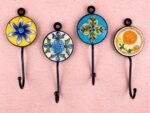 Ceramic Hooks (5 Inch) For Hanging, Ceramic Bells and For Crafting - Assorted Colors