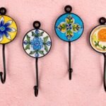 Ceramic Hooks (5 Inch) For Hanging, Ceramic Bells and For Crafting - Assorted Colors