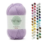 Cotton Crochet Yarn 8ply (2mm, 77 Meter, 50grms) | 100% Cotton Yarn for Crochet Work
