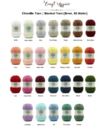 Blanket Yarn / Chenille Yarn Woolen (8mm Thickness) Thick Rope for Knitting and Decorative Crafts - Image 4