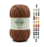 Blanket Yarn / Chenille Yarn Woolen (8mm Thickness) Thick Rope for Knitting and Decorative Crafts