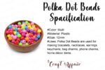 Polka Dot Beads (12mm) Plastic Beads for crafting - Image 4