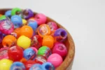 Neon Jelly Beads (12mm) Plastic Beads for crafting - Image 2