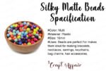 Silky Matte Beads (10mm) Plastic Beads for crafting - Image 4